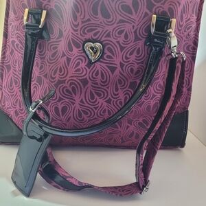 Women’s Purple Patterned Tote Handbag by Ane Von Furstenburg